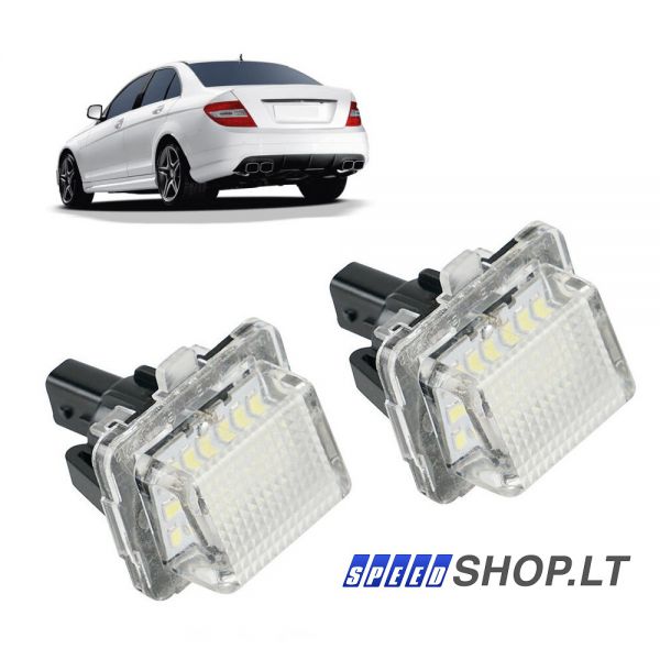 Mercedes-Benz Led numerių apšvietimas W204, W212, W216, W218 Facelift